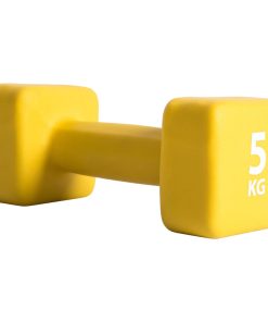 Pure2Improve jednoručni uteg 5 kg neoprenski žuti