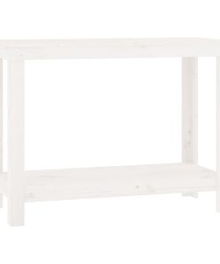 Radni stol Bijela 110x50x80 cm od masivne borovine