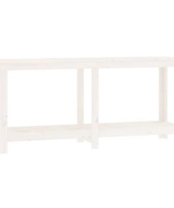 Radni stol Bijela 180x50x80 cm od masivne borovine