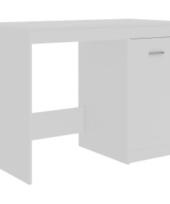 Radni stol bijeli 100 x 50 x 76 cm od iverice