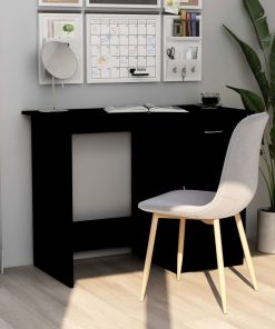 Radni stol crni 100 x 50 x 76 cm od iverice