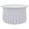 Rastezljive navlake za stol 2 kom duge 150 x 74 cm bijele