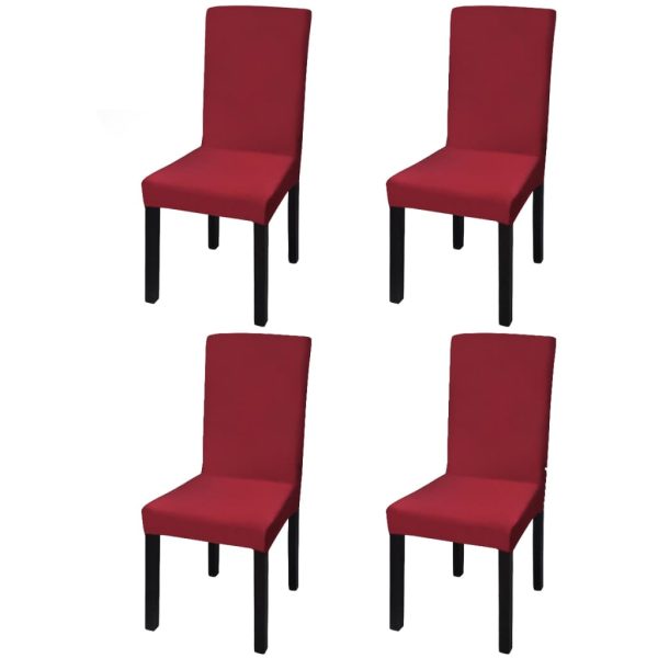 Rastezljive navlake za stolice 4 kom Bordo