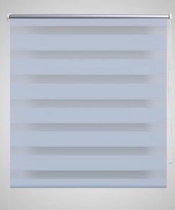 Rolo bijele zavjese sa zebrastim linijama 40 x 100 cm