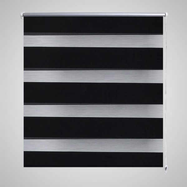 Rolo crne zavjese sa zebrastim linijama 100 x 175 cm