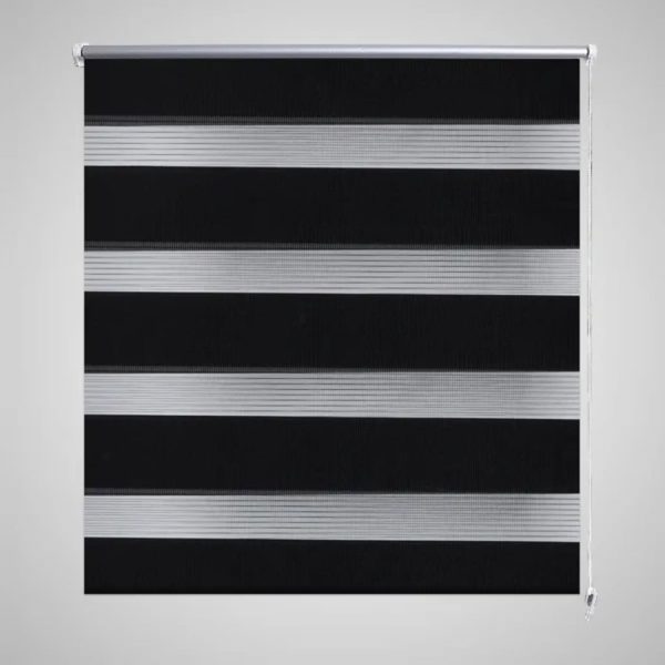 Rolo crne zavjese sa zebrastim linijama 80 x 175 cm