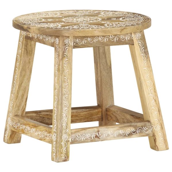 Ručno obojeni stolac 38 x 38 x 35 cm od masivnog drva manga