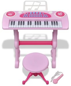 Ružičasta dječja klavijatura s 37 tipki