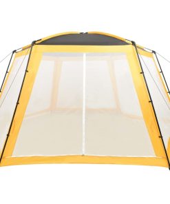 Šator za bazen od tkanine 660 x 580 x 250 cm žuti