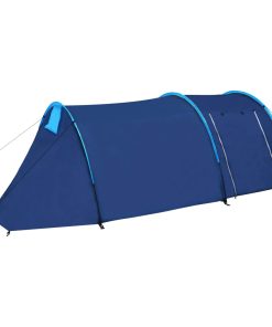 Šator za kampiranje za 4 osobe modri/svjetloplavi