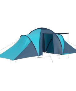Šator za kampiranje za 6 osoba plavi/svjetloplavi