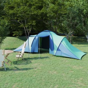 Šator za kampiranje za 6 osoba plavo-zeleni