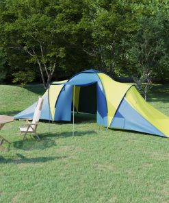 Šator za kampiranje za 6 osoba plavo-žuti