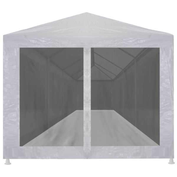 Šator za zabave s 10 mrežastih bočnih zidova 12 x 3 m