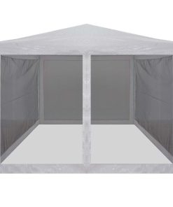 Šator za zabave s 4 mrežasta bočna zida 3 x 3 m