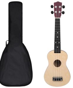 Set dječjeg ukulelea Soprano s torbom boja svijetlog drva 23 "