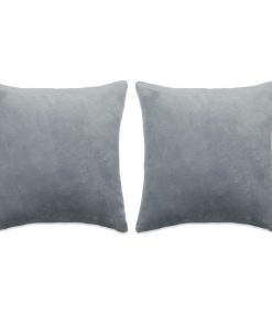 Set jastuka od tkanine 2 kom 45 x 45 cm sivi