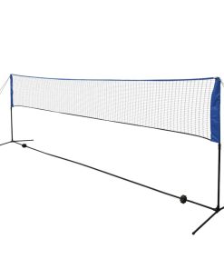 Set za Badminton s Mrežom i Lopticama 500x155 cm