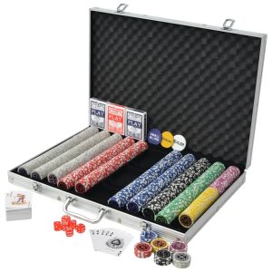 Set za Poker s 1000 Laserskih Žetona Aluminijum
