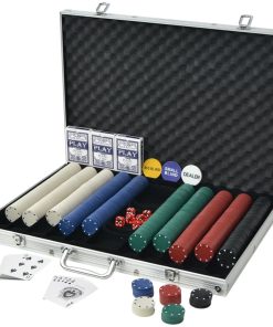 Set za Poker s 1000 Žetona Aluminijum