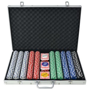 Set za Poker s 1000 Žetona Aluminijum
