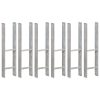 Sidra za ogradu 6 kom srebrna 14 x 6 x 60 cm pocinčani čelik