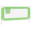 Sigurnosna ograda za dječji krevet zelena 160 x 25 cm tkanina