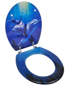 Sjedalo za WC školjku MDF dezen delfina