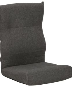 Sklopiva podna stolica od tkanine tamnosiva