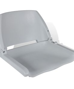 Sklopiva siva stolica za plovila bez jastuka 41 x 51 x 48 cm