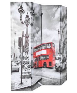 Sklopiva sobna pregrada 160 x 170 cm slika londonskog autobusa