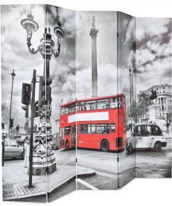 Sklopiva sobna pregrada 200 x 170 cm slika londonskog autobusa