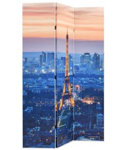 Sklopiva sobna pregrada sa slikom Pariza noću 120 x 170 cm