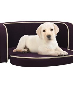 Sklopiva sofa za pse bordo 76 x 71 x 30 cm platno perivi jastuk