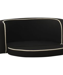 Sklopiva sofa za pse crna 76 x 71 x 30 cm platno perivi jastuk