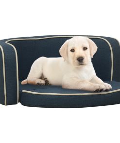 Sklopiva sofa za pse plava 76 x 71 x 30 cm platno perivi jastuk