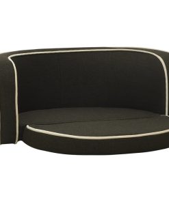 Sklopiva sofa za pse tamnosiva 76x71x30 cm platno perivi jastuk