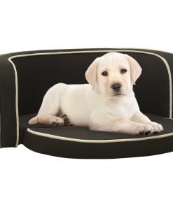 Sklopiva sofa za pse tamnosiva 76x71x30 cm platno perivi jastuk