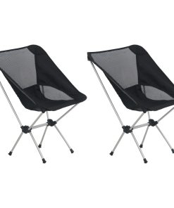 Sklopive stolice za kampiranje 2 kom 54x50x65 cm aluminijske
