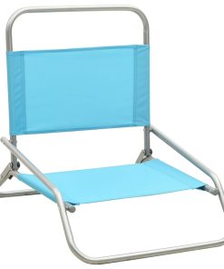 Sklopive stolice za plažu od tkanine 2 kom tirkizne