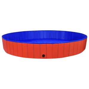 Sklopivi bazen za pse crveni 300 x 40 cm PVC