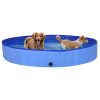 Sklopivi bazen za pse plavi 200 x 30 cm PVC