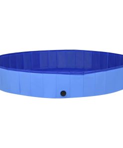 Sklopivi bazen za pse plavi 300 x 40 cm PVC