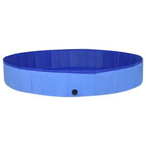 Sklopivi bazen za pse plavi 300 x 40 cm PVC
