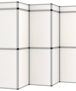 Sklopivi izložbeni zid s 15 ploča 302 x 200 cm bijeli