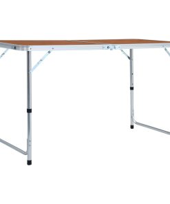 Sklopivi stol za kampiranje aluminijski 120 x 60 cm