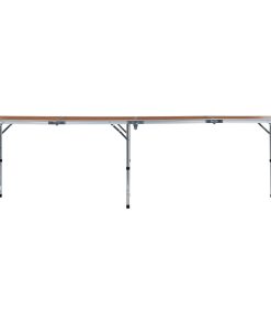 Sklopivi stol za kampiranje aluminijski 240 x 60 cm