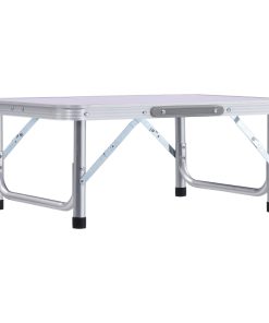 Sklopivi stol za kampiranje bijeli aluminijski 60 x 45 cm