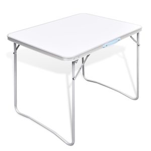 Sklopivi stol za kampiranje prilagodive visine metalni okvir