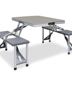 Sklopivi stol za kampiranje s 4 sjedala od čelika i aluminija